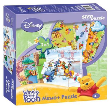 Настольная игра Step puzzle Медвежонок Винни Мемо+Puzzle (Disney)