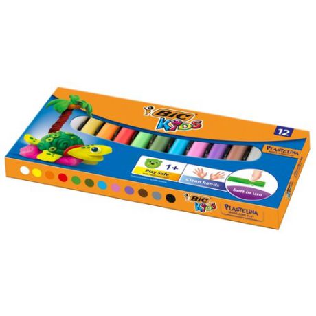 Пластилин BIC Kids 12 цветов, 140 г (947713)