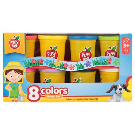 Масса для лепки Play Art набор 8 цветов (PA-3282)