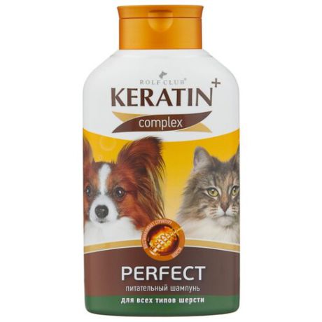 Шампунь KeratinComplex Perfect для всех типов шерсти кошек и собак 400 мл