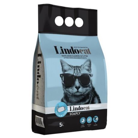 Наполнитель LindoCat Soaply с ароматом изысканного мыла (5 л)