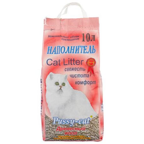 Наполнитель Pussy-Cat Древесный (10 л)