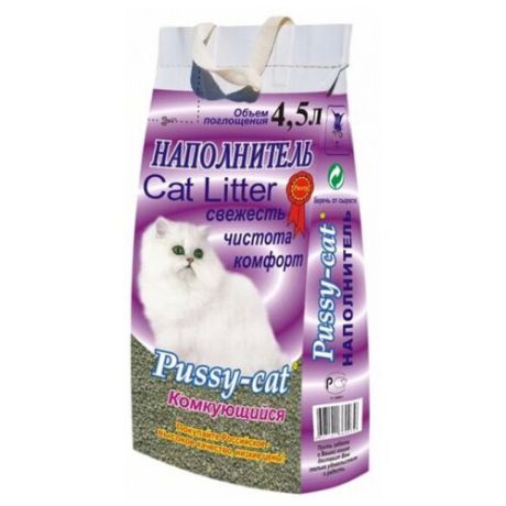 Наполнитель Pussy-Cat Комкующийся (4.5 л)