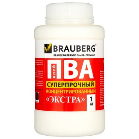 BRAUBERG Клей ПВА суперпрочный концентрированный Экстра 600984 1 кг