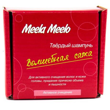 Твердый шампунь Meela Meelo Волшебная сажа, 85 гр
