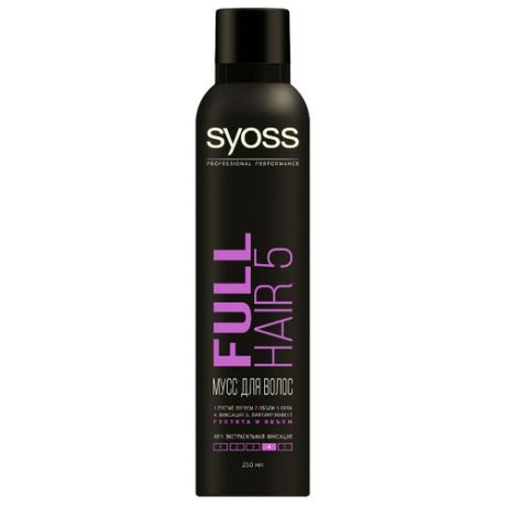 Syoss мусс Full Hair 5 экстрасильной фиксации Густота и объем 250 мл