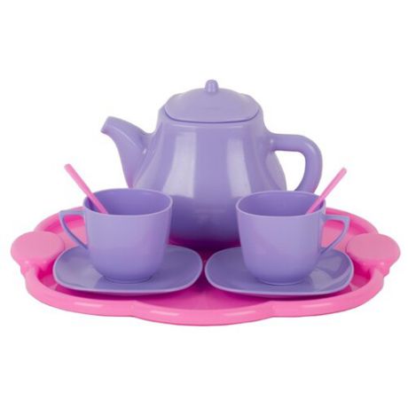 Набор посуды Совтехстром Чайный У578 розовый/сиреневый