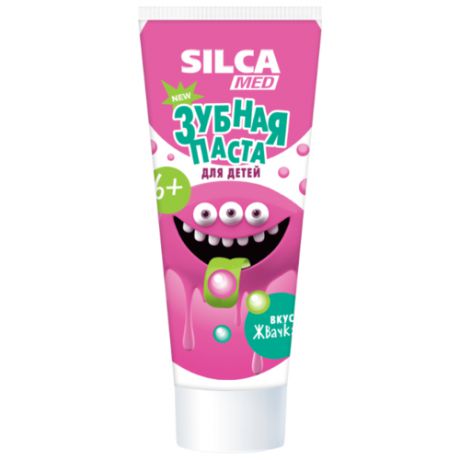 Зубная паста SILCA Со вкусом жвачки 6+, 65 г
