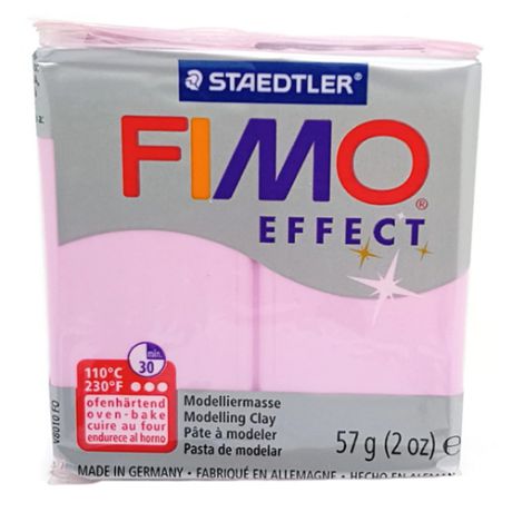 Полимерная глина FIMO Effect запекаемая пастельно-розовый (8020-205), 57 г