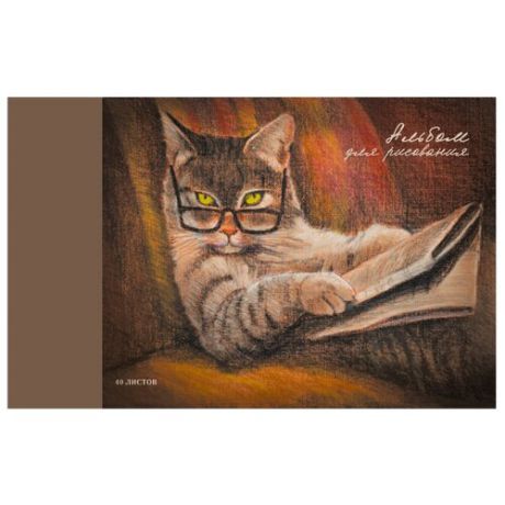 Альбом для рисования Unnika land Важный кот 29.7 х 21 см (A4), 120 г/м², 40 л.