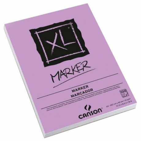 Альбом для маркеров Canson XL Marker 42 х 29.7 см (A3), 70 г/м², 100 л.