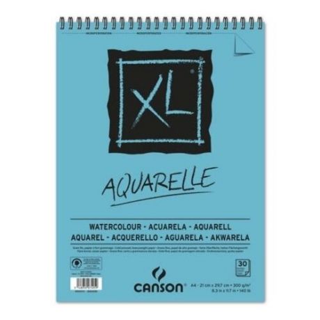 Альбом для акварели Canson XL Aquarelle 29.7 х 21 см (A4), 300 г/м², 30 л.