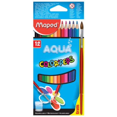 Maped Цветные карандаши Color Peps Aqua 12 цветов (836011)