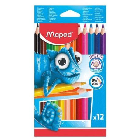 Maped Цветные карандаши Pulse Jumbo 12 цветов (834352)