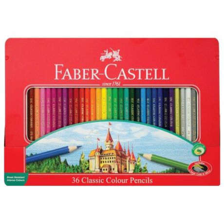 Faber-Castell Карандаши цветные Замок, 36 цветов (115886)