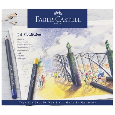 Faber-Castell Карандаши цветные Goldfaber, 24 цвета (114724)