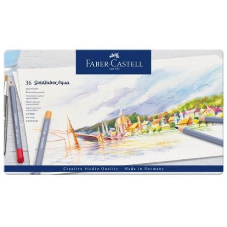 Faber-Castell Акварельные карандаши Goldfaber Aqua, 36 цветов (114636)