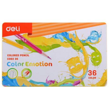Deli Карандаши цветные Color Emotion 36 цветов (1028828)
