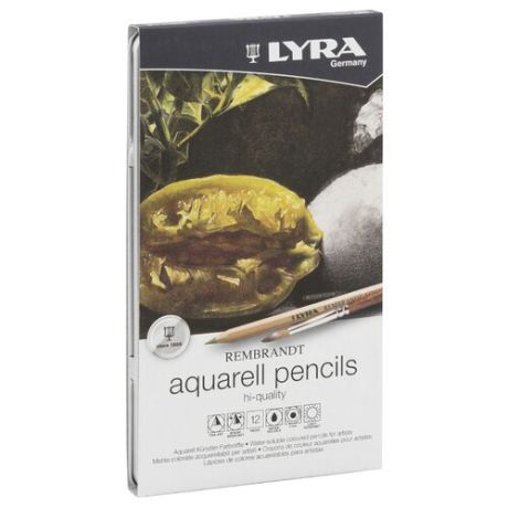 Lyra Набор цветных карандашей Rembrandt Polycolor, 12 цветов (L2001120)