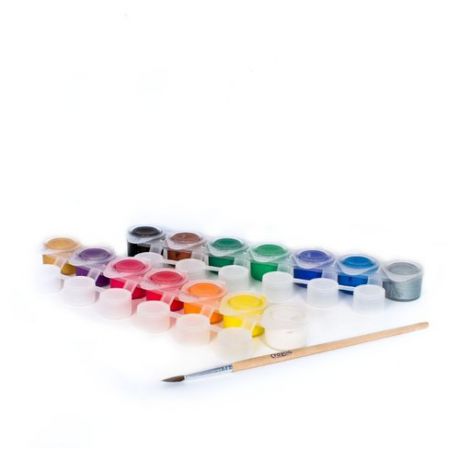 Crayola Темперные краски 14 цветов, с кистью (3978)