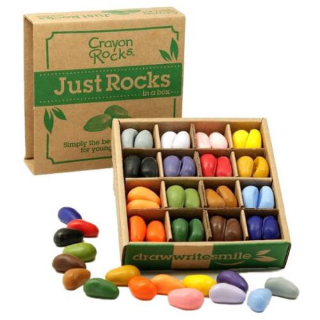 Crayon Rocks Восковые мелки-камушки в экобоксе, 64 штуки