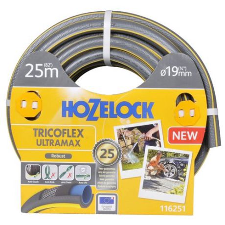 Шланг HOZELOCK Tricoflex Ultramax 3/4" 25 метров серый