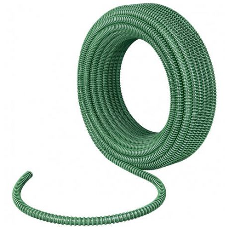 Шланг Сибртех спиральный армированный напорно-всасывающий 1 1/2" 15 метров зеленый