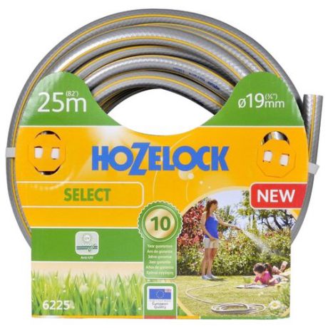Шланг HOZELOCK Select 3/4" 25 метров серый/желтый