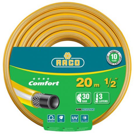 Шланг RACO Comfort 1/2" 20 метров желтый/серый