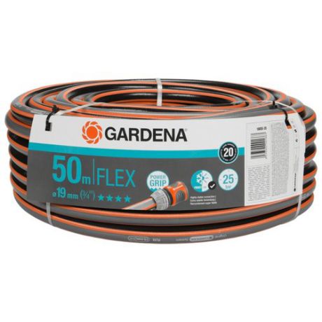 Шланг GARDENA FLEX 3/4" 50 метров оранжевый/черный