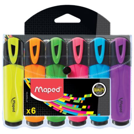 Maped Набор текстовыделителей Fluo Peps, 6 шт. (742557)