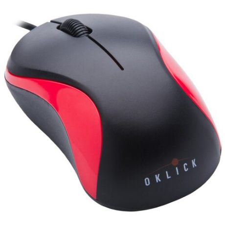 Мышь Oklick 115S Optical Mouse for Notebooks Black-Red USB
