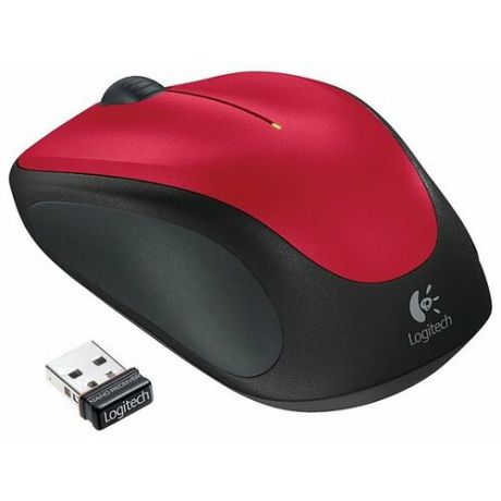 Мышь Logitech Wireless Mouse M235 Red-Black USB