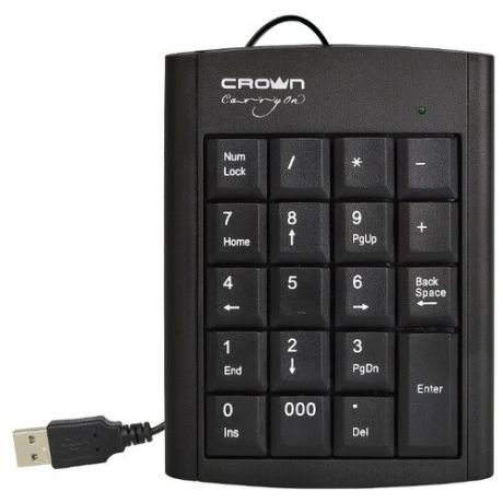Клавиатура CROWN MICRO NumPad CMNK-001 Black USB