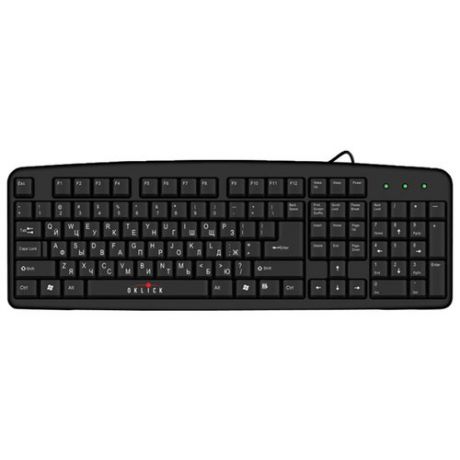 Клавиатура Oklick 100 M Standard Keyboard Black PS/2
