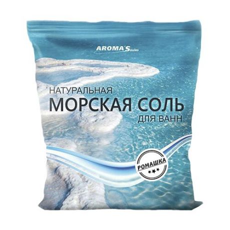 AROMA'Saules Натуральная морская соль для ванн Ромашка 1000 г