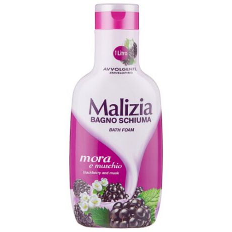 Malizia Пена для ванн Blackberry and musk 1000 мл