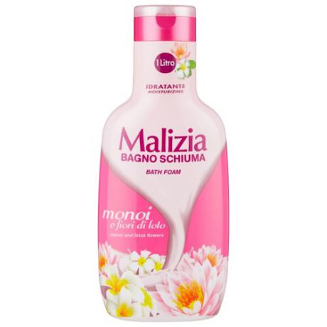 Malizia Пена для ванн Monoi and lotus flower 1000 мл