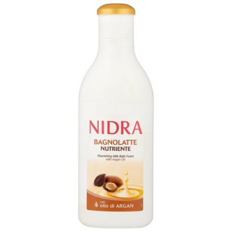 Nidra Пена-молочко для ванны с аргановым маслом питательная 750 мл