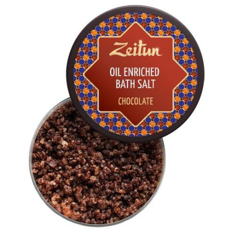 Zeitun Соль для ванн Шоколадная с маслом плодов какао и ванилью 250 мл