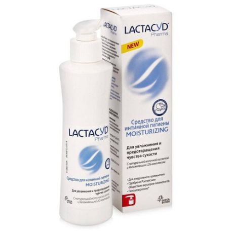 Lactacyd Средство для интимной гигиены Pharma Moisturizing, 250 мл