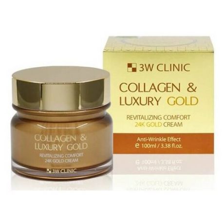 Крем 3W Clinic Collagen & Luxury Gold 100 мл