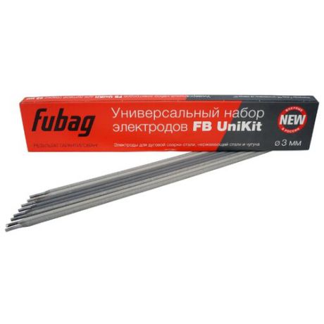 Электроды для ручной дуговой сварки Fubag FB UniKit O 3мм 0.9кг
