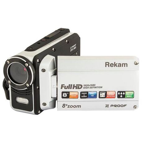 Видеокамера Rekam Xproof DVC-380 белый