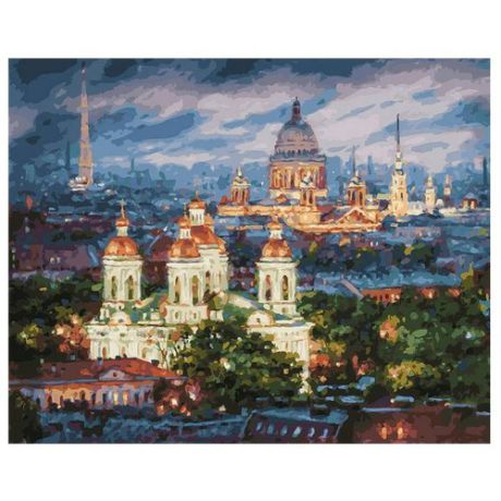Белоснежка Картина по номерам "Все краски вечера. Санкт-Петербург" 40х50 см (201-AB)