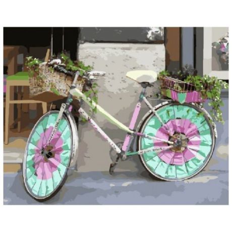 Color Kit Картина по номерам "Цветной велосипед" 40х50 см (CG721)