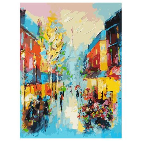 Белоснежка Картина по номерам "Улочки Парижа" 30х40 см (097-AS)