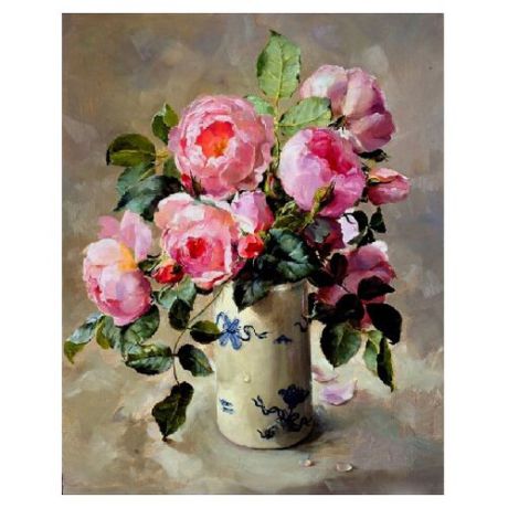Molly Картина по номерам "Розовый букет" 40х50 см (KH0233)