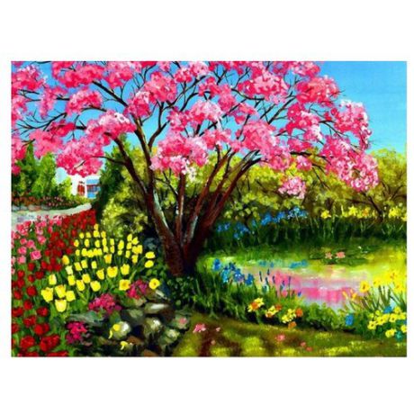 Color Kit Картина по номерам "Весеннее цветение" 30х40 см (KS017)