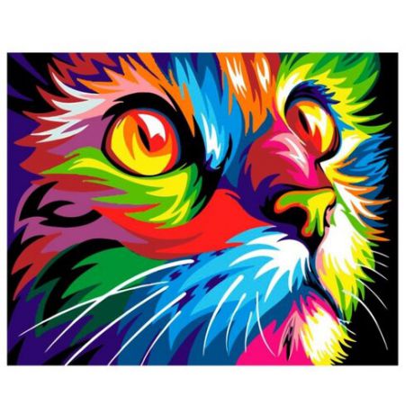 Рыжий кот Картина по номерам "Яркий котик" 30х40 см (AWD3004)